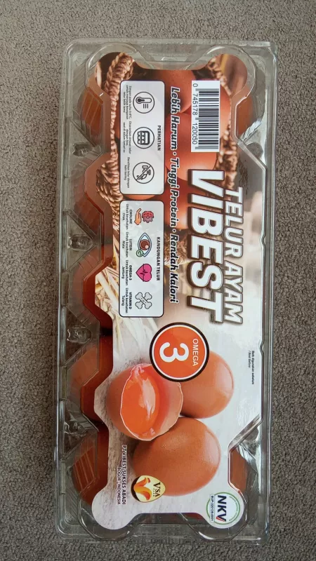 Telur omega kemasan baru